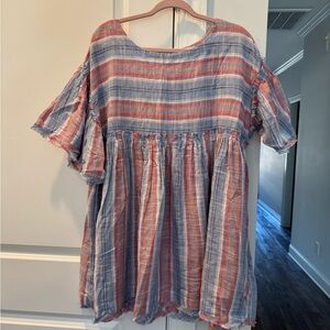 Free People Multicolor Plaid Tunic